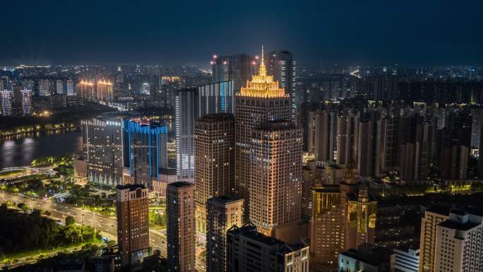 沈阳万鑫夜景航拍