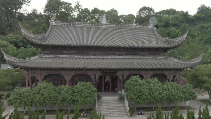 屈原祠 屈原故居航拍4K 风景素材 端午