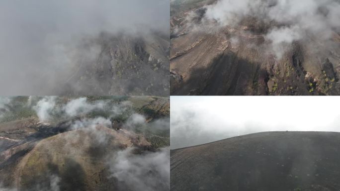 大同云州火山云海4K航拍视频