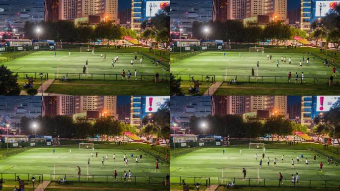 沈阳城市足球公园夜景