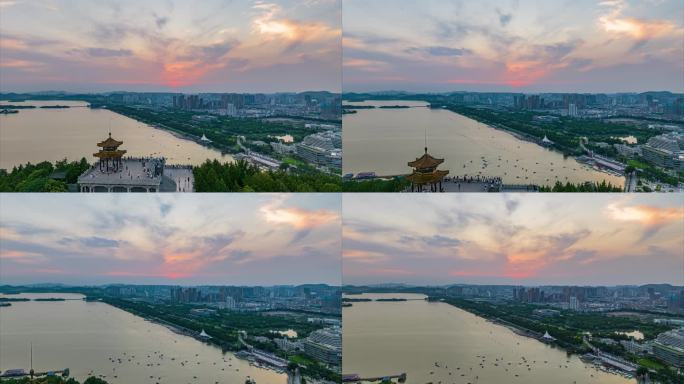 徐州云龙湖风景区观景台宣传片航拍延时摄影