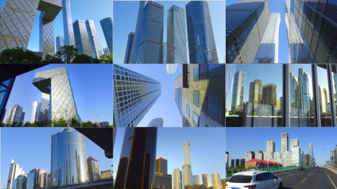 北京cbd中国一线城市高楼大厦建筑