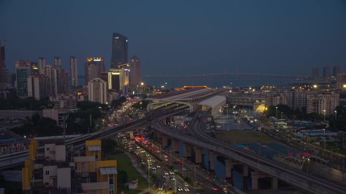 珠海市轻轨站和延时