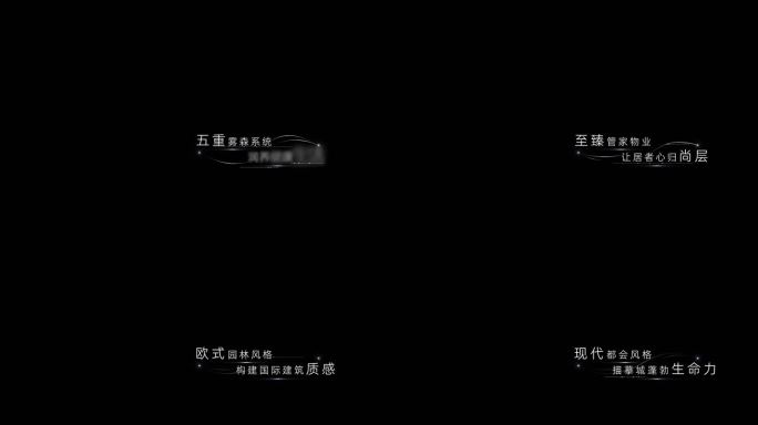 粒子光线曲线线条字幕标题