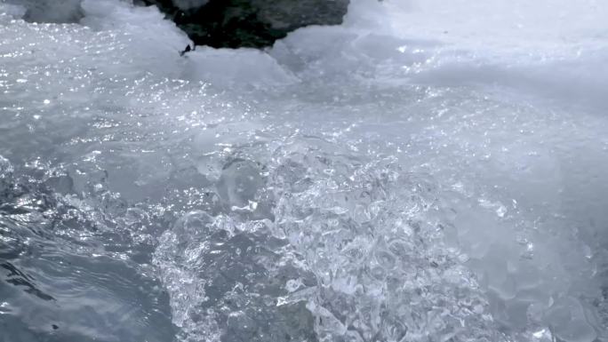 冰雪融化冰川纯净水（超长升格）