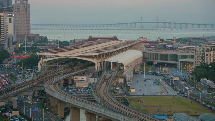 珠海市轻轨站延时