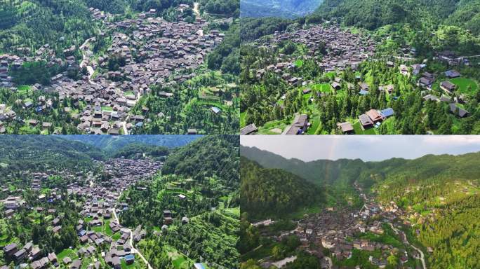 4K 台江县交汪村大山里的村寨2