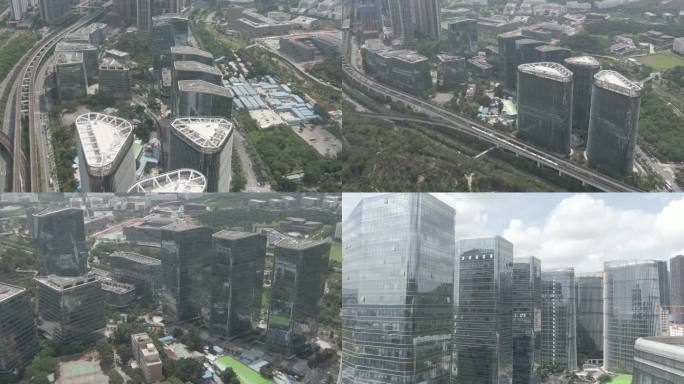 4K航拍深圳证券交易所 5G科技智慧城市