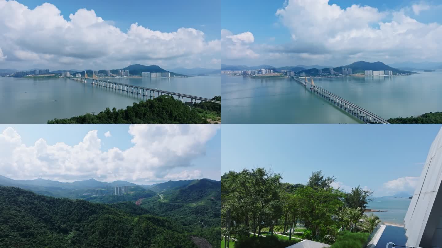 【4K】航拍海湾大桥 惠州 双月湾