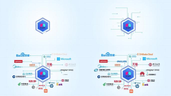 树状企业logo墙展示合作伙伴分类