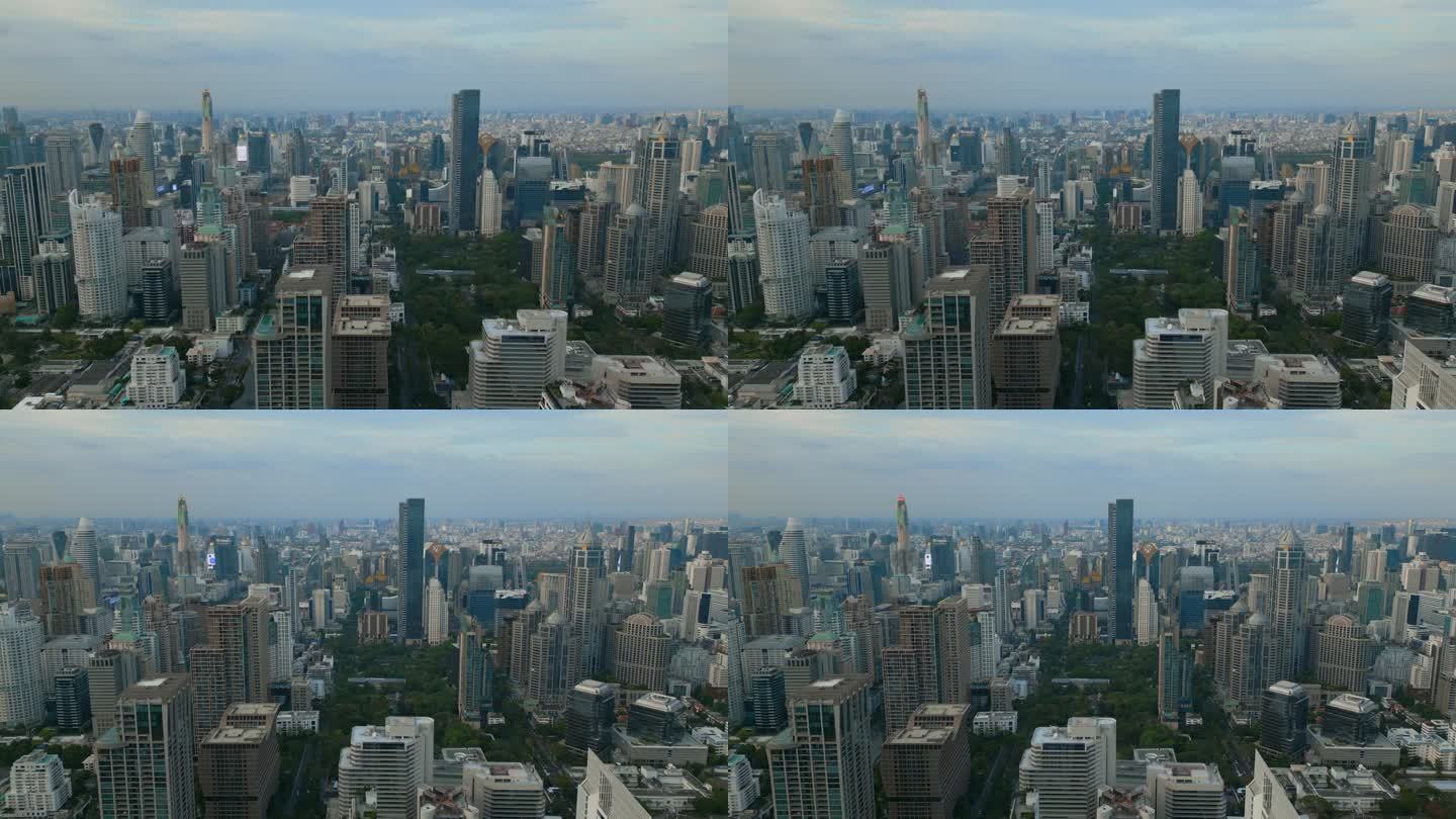 曼谷摩天大楼鸟瞰图