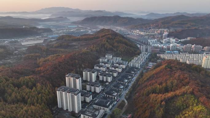 东汤城市风光山城