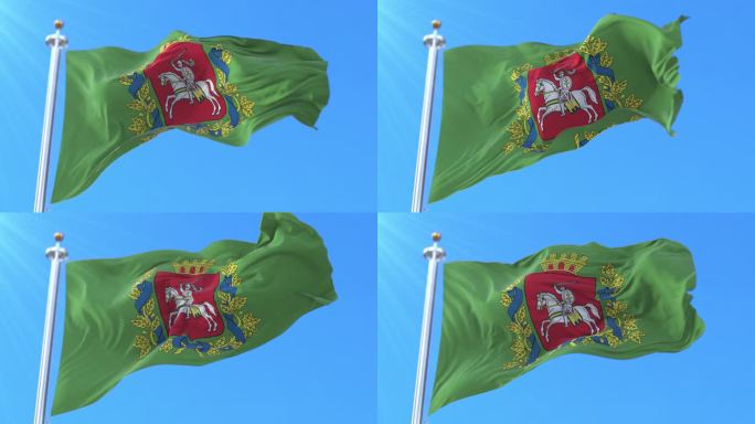 白俄罗斯维捷布斯克州旗。循环