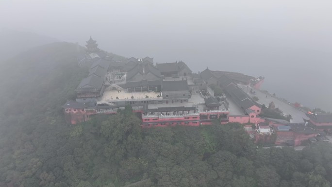 4K-Log-航拍道教茅山九霄万福宫