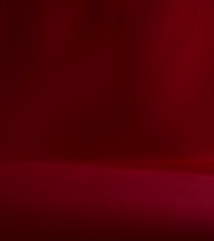 竖版3-纯实拍4k室内红色布料光影