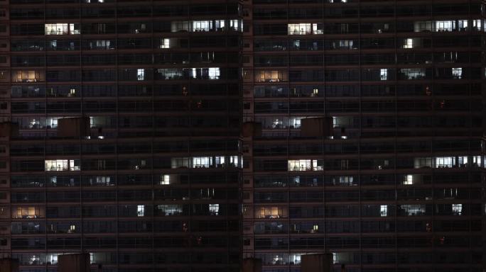 高端写字楼 深夜灯火通明3