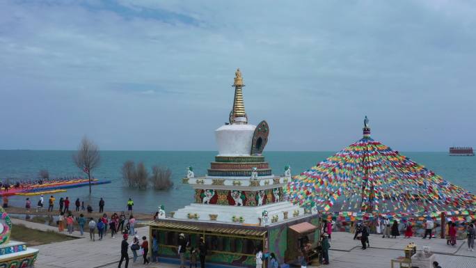 青海湖 青藏高原 碧绿的湖 环境 保护