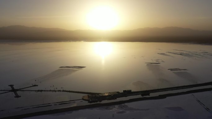 茶卡盐湖 天空之境 航拍 青海 湖泊