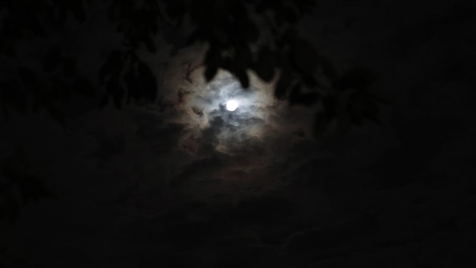 月亮延时空镜 圆月 月亮