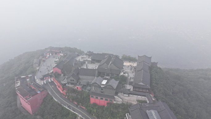 4K航拍延时-道教茅山九霄万福宫