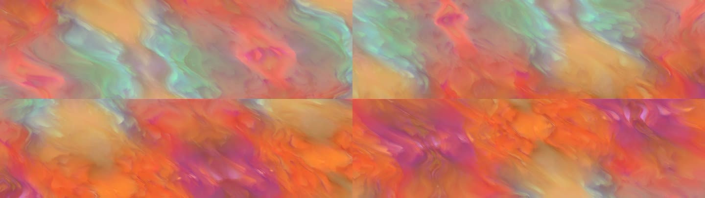 抽象艺术炫彩水墨晕染流体颜料碰撞流动背景