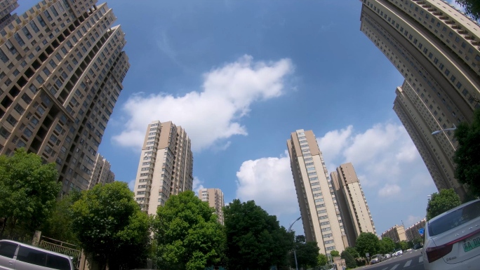 延时·城市建筑天空云彩