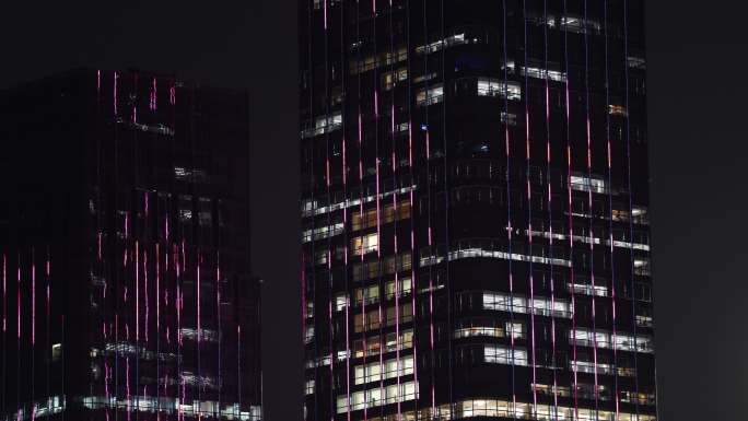 高端写字楼 深夜灯火通明4