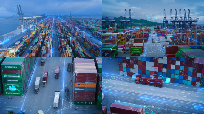 货运港口码头智慧物流交通运输大数据跟踪