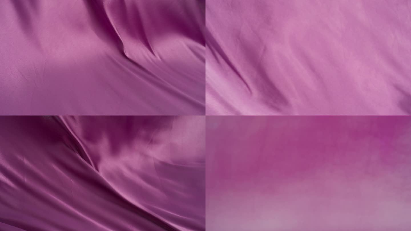 布料4-实拍4k紫红色的布在风中飘动