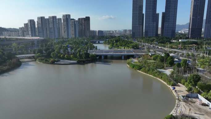 福州三江口和马杭洲公园道庆州大桥