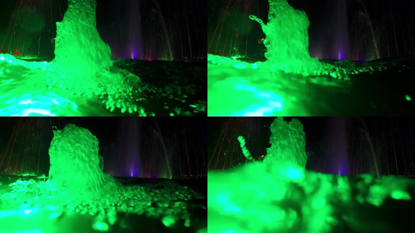 彩色喷泉水下音乐喷泉音乐灯光