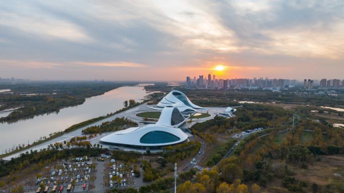 哈尔滨大剧院  艺术空间 松花江