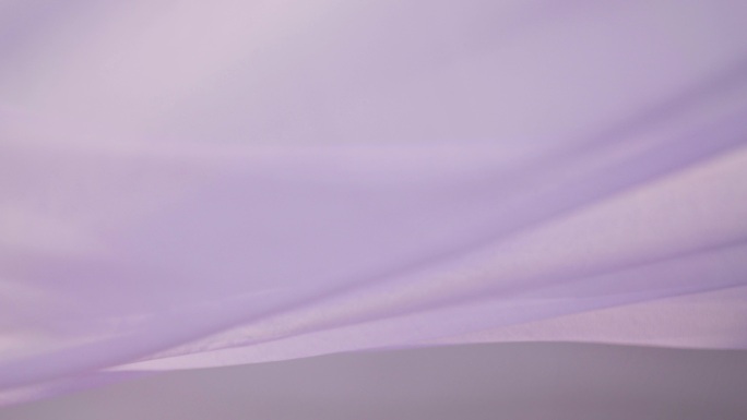 布料7-纯实拍4k轻薄布料紫色在飘动