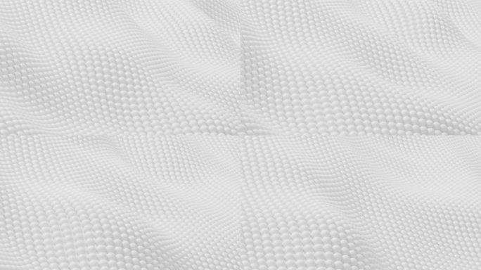 白色编织织物运动视频，3d渲染。