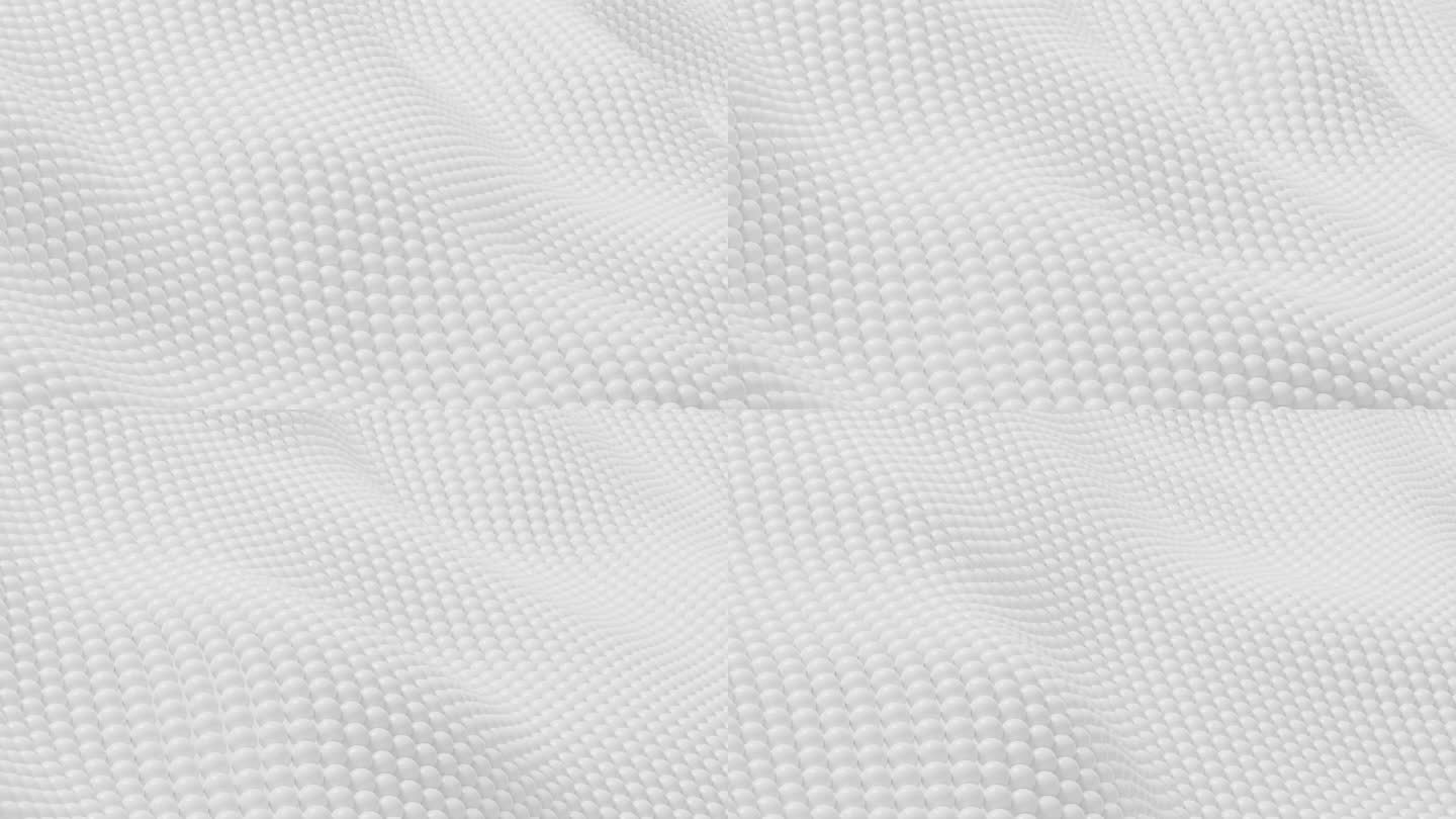 白色编织织物运动视频，3d渲染。