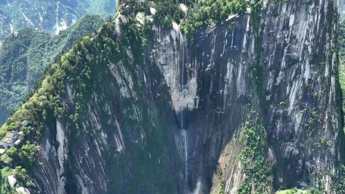 华山飞瀑 华山航拍