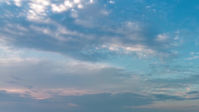 纯天空延时城市天空日转夜云变化延时4K