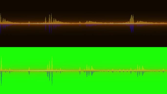音乐均衡器，用于黑色背景上的音频可视化器的音乐派对动画