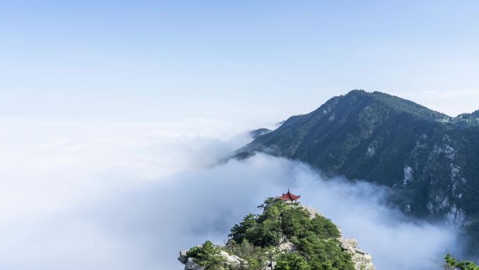 庐山观云亭云海延时壮美独家授权