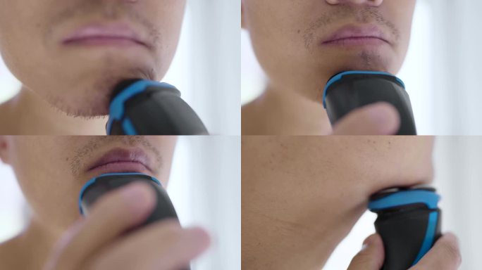 (4K原创)男男人刮胡子 刮胡子