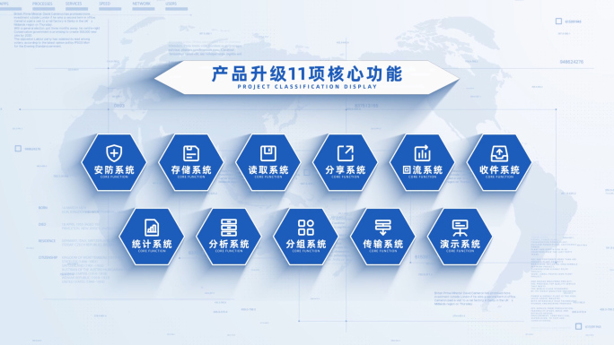 （11）简洁商务应用体系图标文字分类