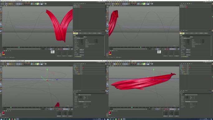 C4D红绸工程