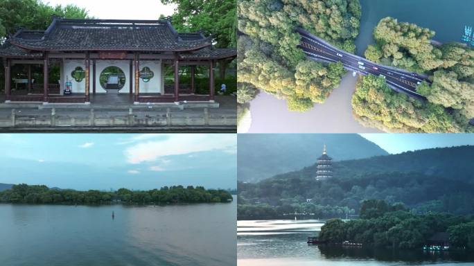 杭州西湖风景4k素材