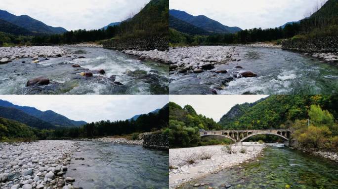 秦岭终南山风景溪流