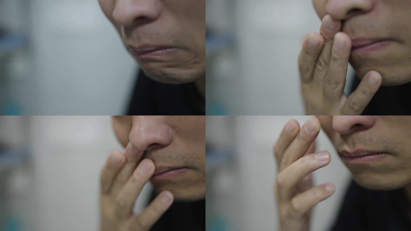 (4k商用)鼻炎男人鼻炎 鼻子不舒服