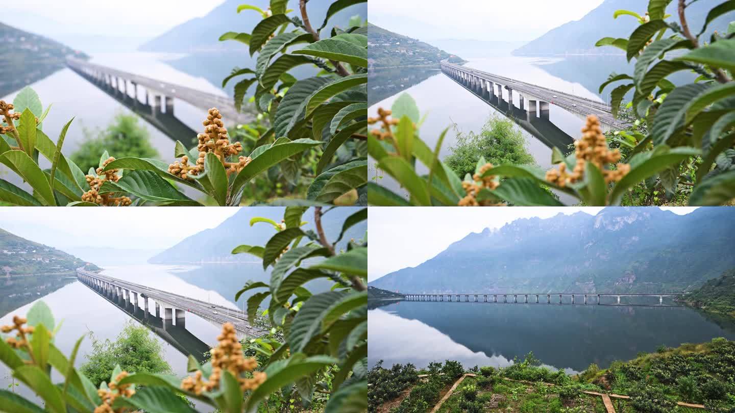 雅西高速汉源湖大渡河大桥