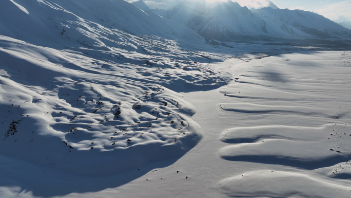 青藏高原喜马拉雅山雪原