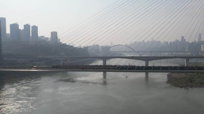 【4k】重庆南纪门大桥航拍素材
