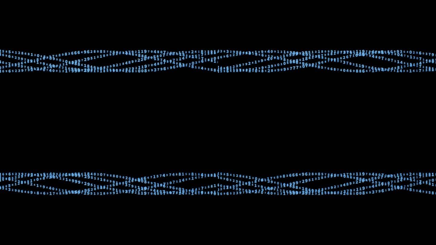 蓝色摆动粒子线条波浪