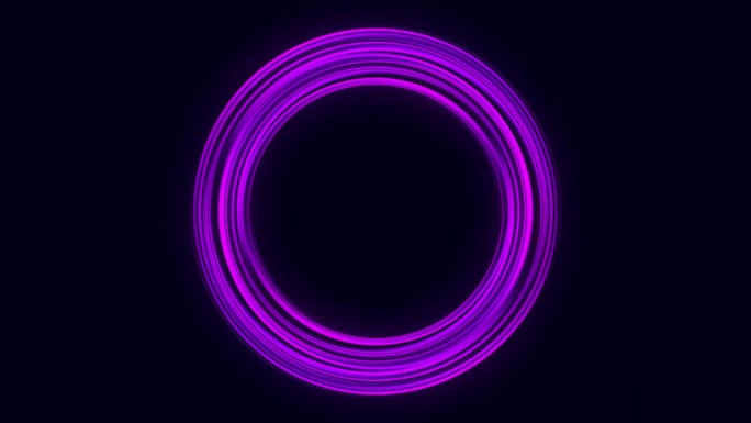紫色和粉红色的发光圈。能量洞，漩涡流。发光传送门，旋转。紫色和粉红色的背景。霓虹灯。